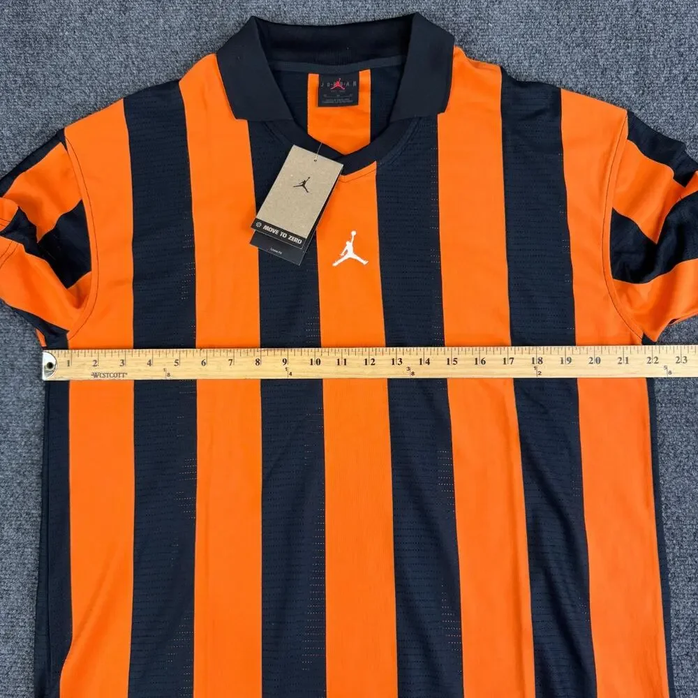 Nike Jordan‎ Brooklyn Collegiate Goalie Shirt Mens Size M Orange HV0107-010 NWT